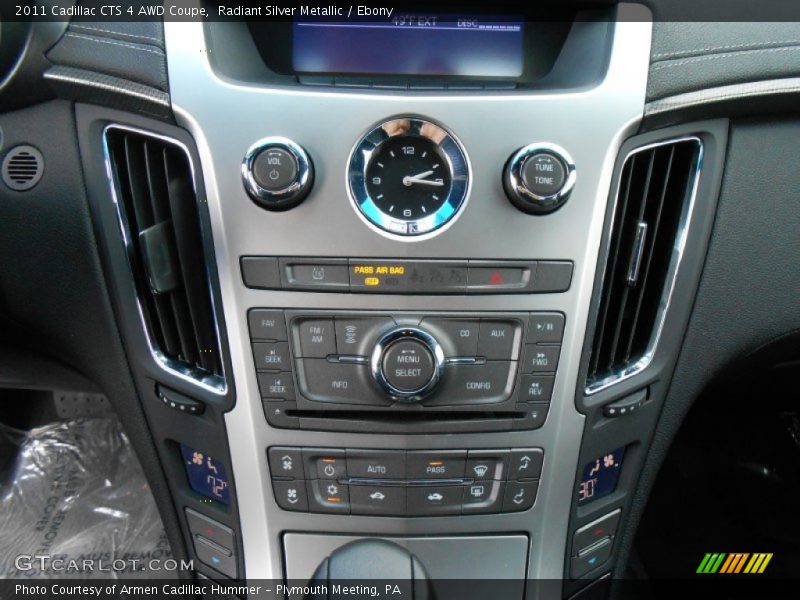 Controls of 2011 CTS 4 AWD Coupe
