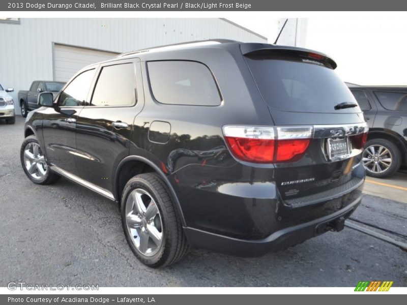 Brilliant Black Crystal Pearl / Black/Light Frost Beige 2013 Dodge Durango Citadel