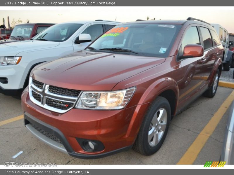 Copper Pearl / Black/Light Frost Beige 2012 Dodge Journey SXT