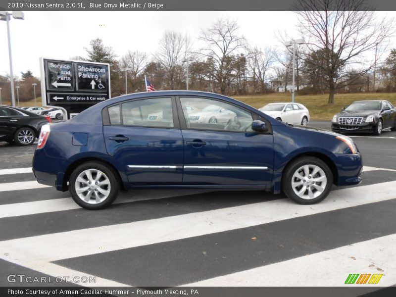 Blue Onyx Metallic / Beige 2010 Nissan Sentra 2.0 SL