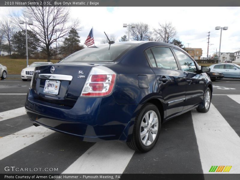Blue Onyx Metallic / Beige 2010 Nissan Sentra 2.0 SL