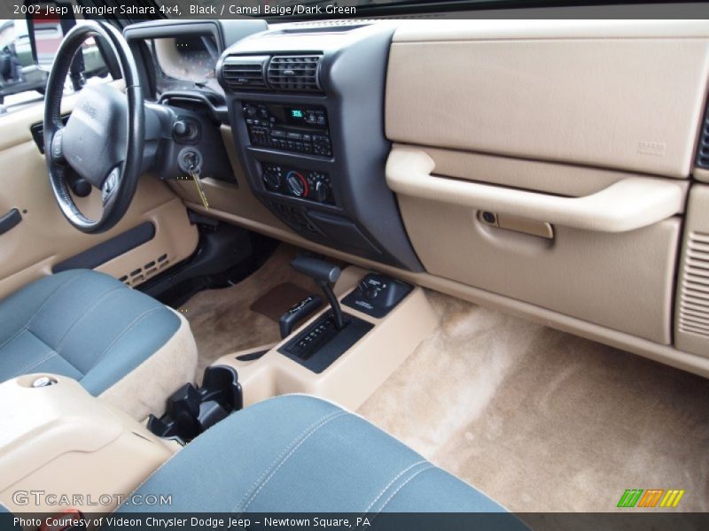 Black / Camel Beige/Dark Green 2002 Jeep Wrangler Sahara 4x4