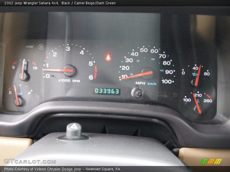 Black / Camel Beige/Dark Green 2002 Jeep Wrangler Sahara 4x4