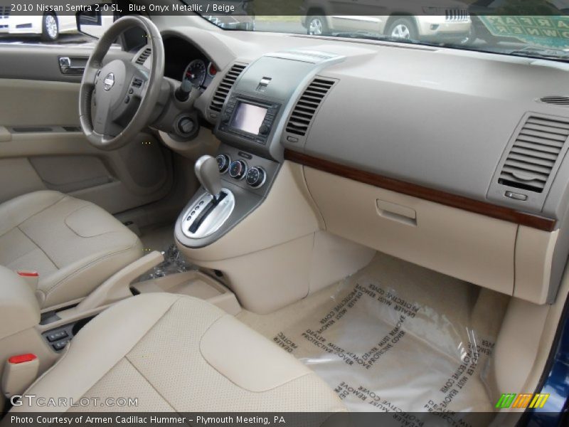 Blue Onyx Metallic / Beige 2010 Nissan Sentra 2.0 SL