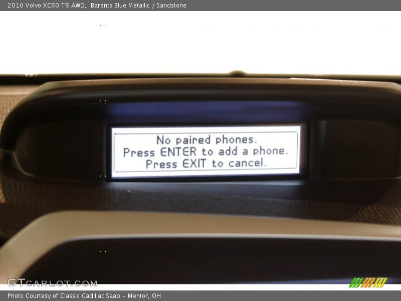 Barents Blue Metallic / Sandstone 2010 Volvo XC60 T6 AWD