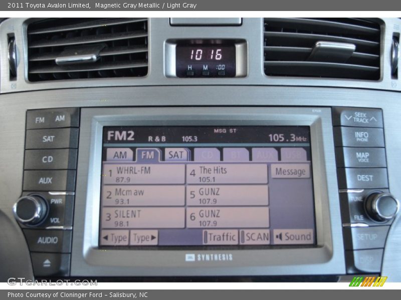 Magnetic Gray Metallic / Light Gray 2011 Toyota Avalon Limited