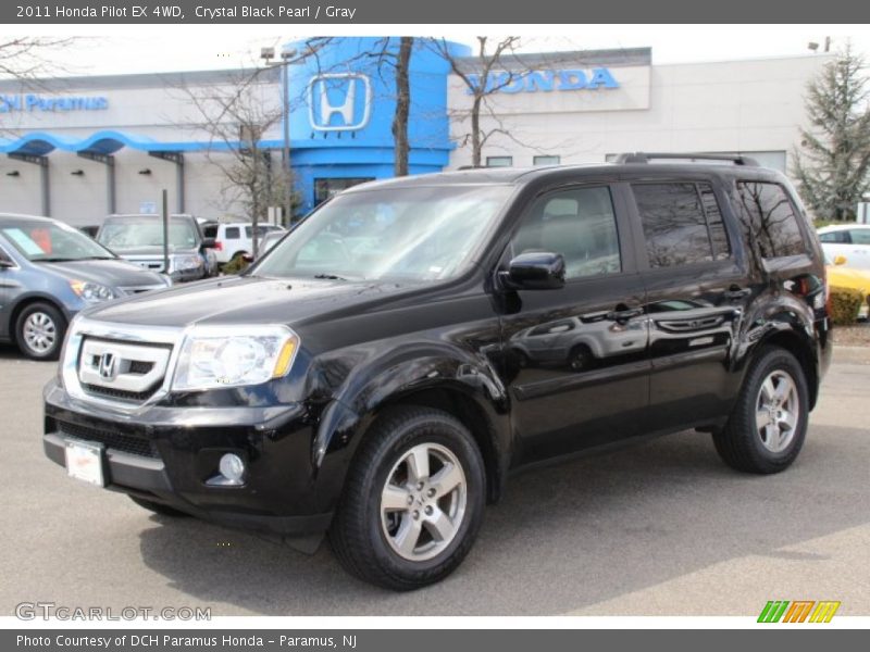 Crystal Black Pearl / Gray 2011 Honda Pilot EX 4WD