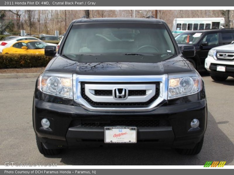 Crystal Black Pearl / Gray 2011 Honda Pilot EX 4WD