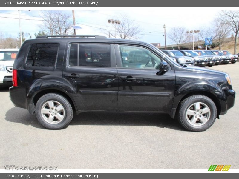 Crystal Black Pearl / Gray 2011 Honda Pilot EX 4WD