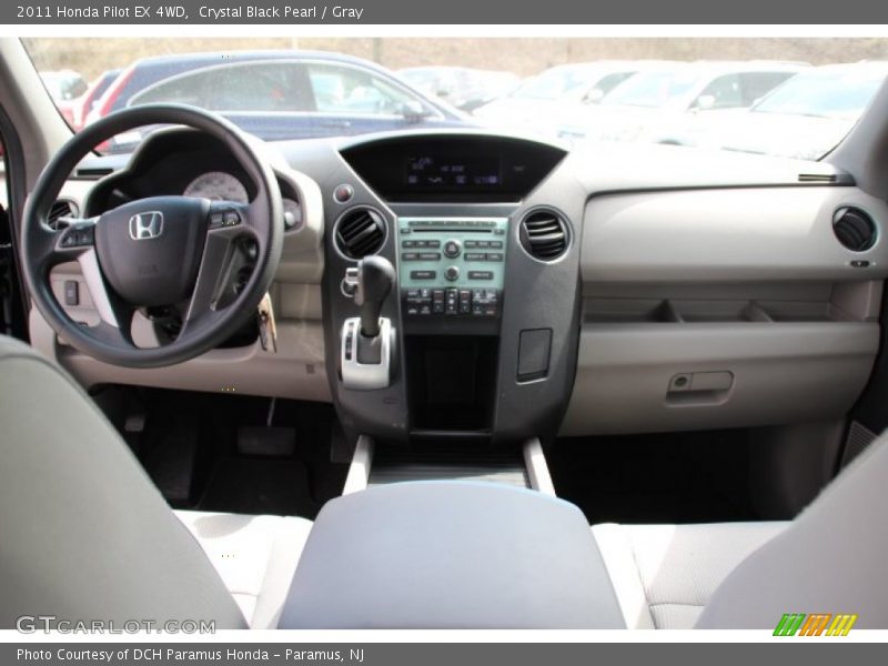 Crystal Black Pearl / Gray 2011 Honda Pilot EX 4WD