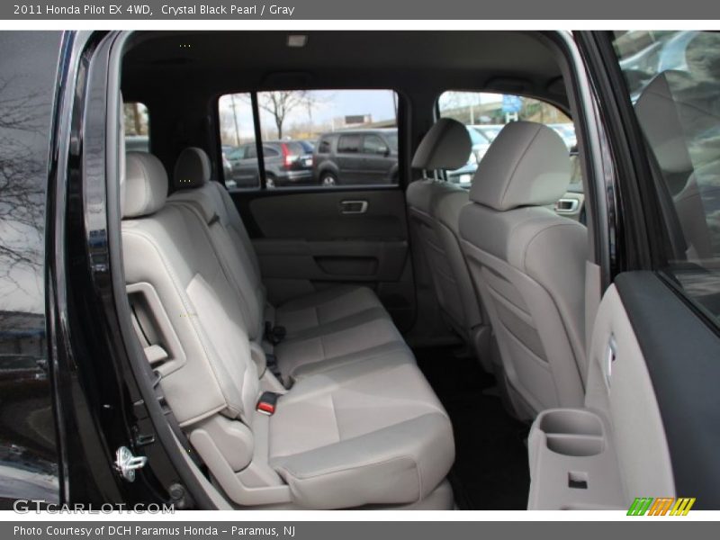 Crystal Black Pearl / Gray 2011 Honda Pilot EX 4WD