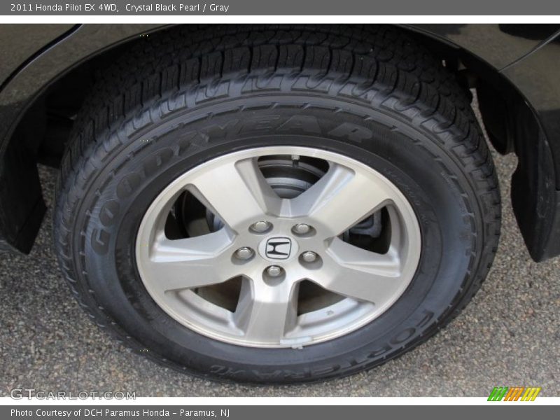 Crystal Black Pearl / Gray 2011 Honda Pilot EX 4WD