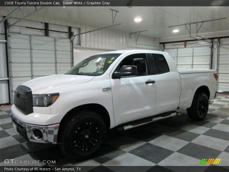 Super White / Graphite Gray 2008 Toyota Tundra Double Cab