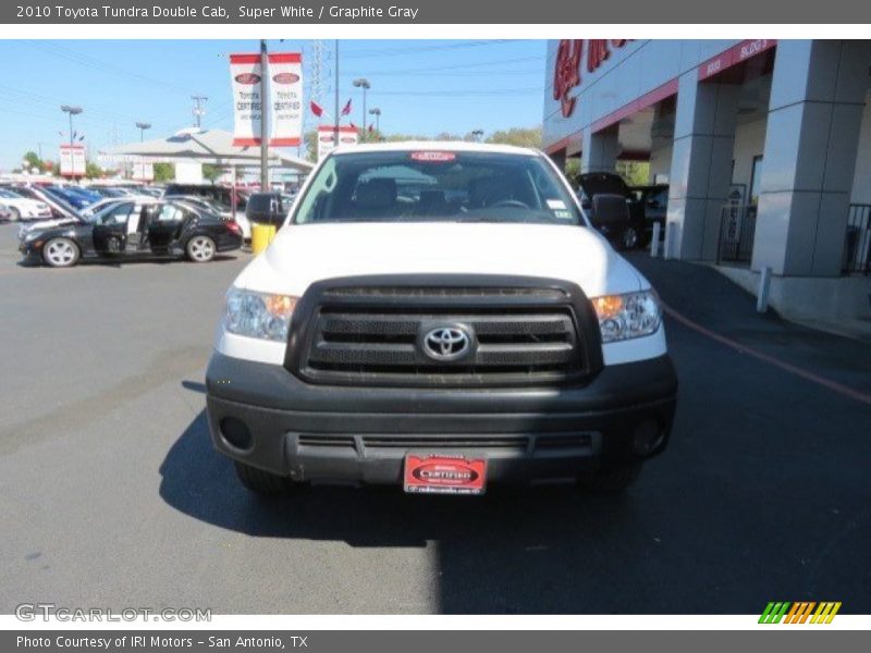 Super White / Graphite Gray 2010 Toyota Tundra Double Cab