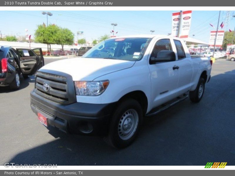 Super White / Graphite Gray 2010 Toyota Tundra Double Cab