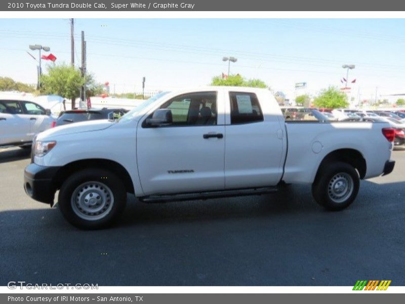 Super White / Graphite Gray 2010 Toyota Tundra Double Cab