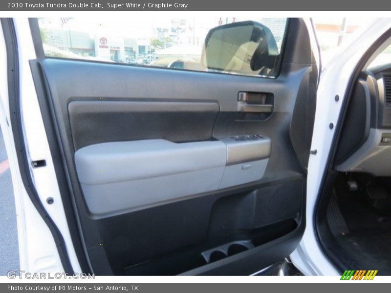 Super White / Graphite Gray 2010 Toyota Tundra Double Cab