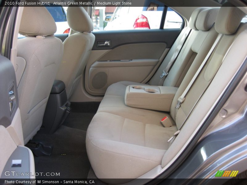 Atlantis Green Metallic / Medium Light Stone 2010 Ford Fusion Hybrid