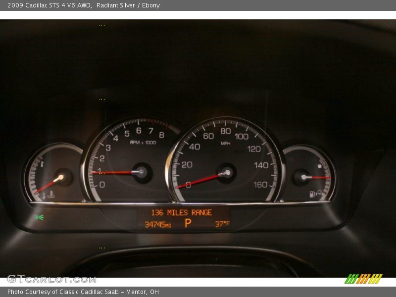 Radiant Silver / Ebony 2009 Cadillac STS 4 V6 AWD
