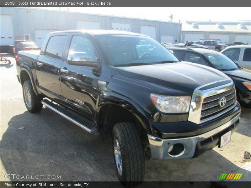 Black / Beige 2008 Toyota Tundra Limited CrewMax 4x4
