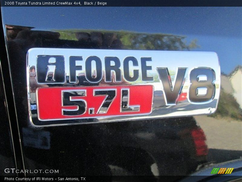 Black / Beige 2008 Toyota Tundra Limited CrewMax 4x4