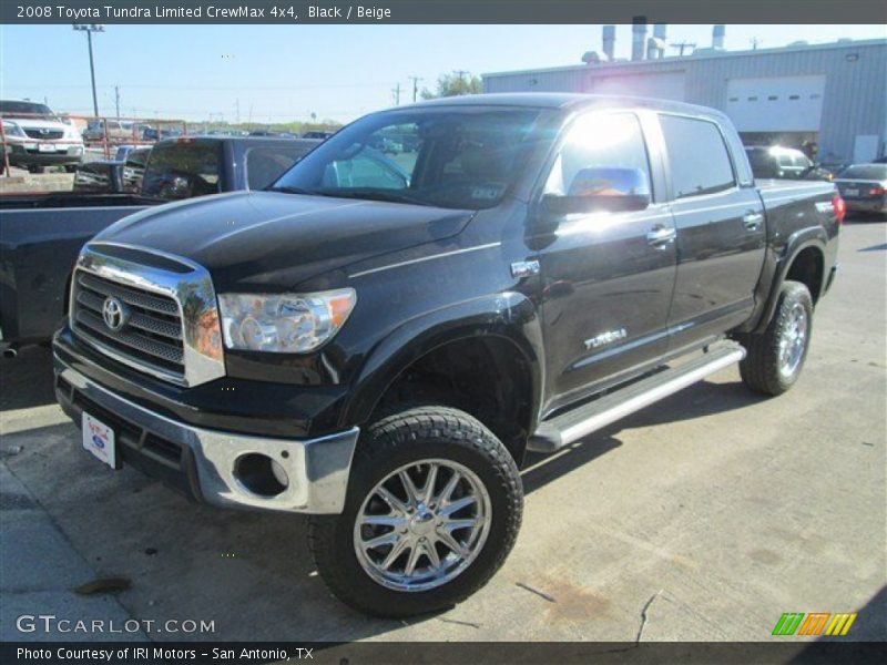 Black / Beige 2008 Toyota Tundra Limited CrewMax 4x4