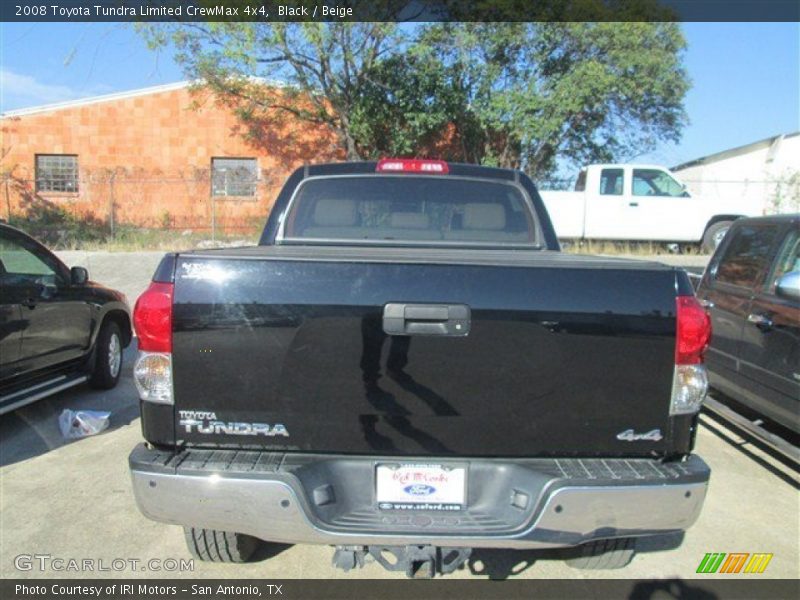 Black / Beige 2008 Toyota Tundra Limited CrewMax 4x4