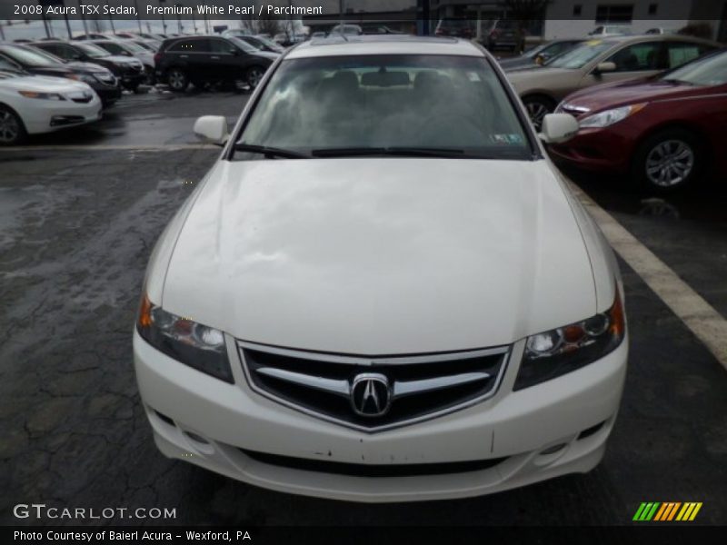 Premium White Pearl / Parchment 2008 Acura TSX Sedan