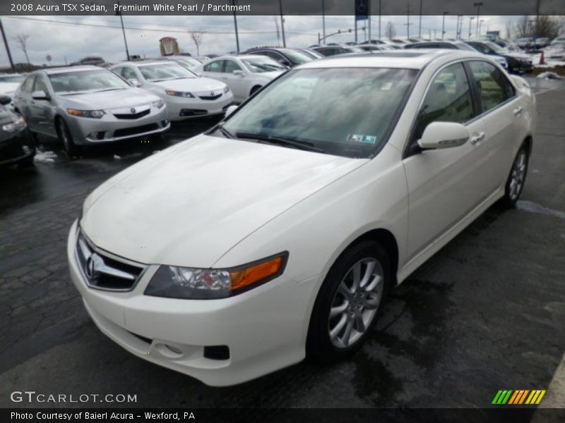 Premium White Pearl / Parchment 2008 Acura TSX Sedan