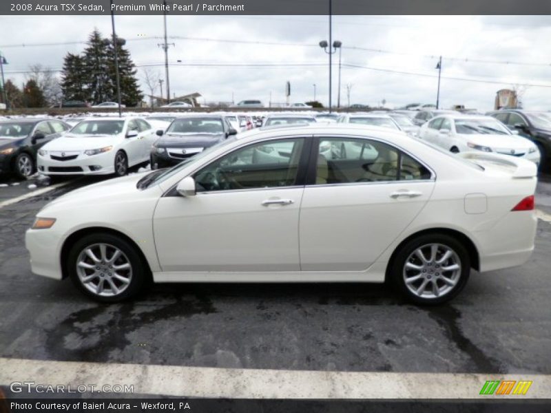 Premium White Pearl / Parchment 2008 Acura TSX Sedan