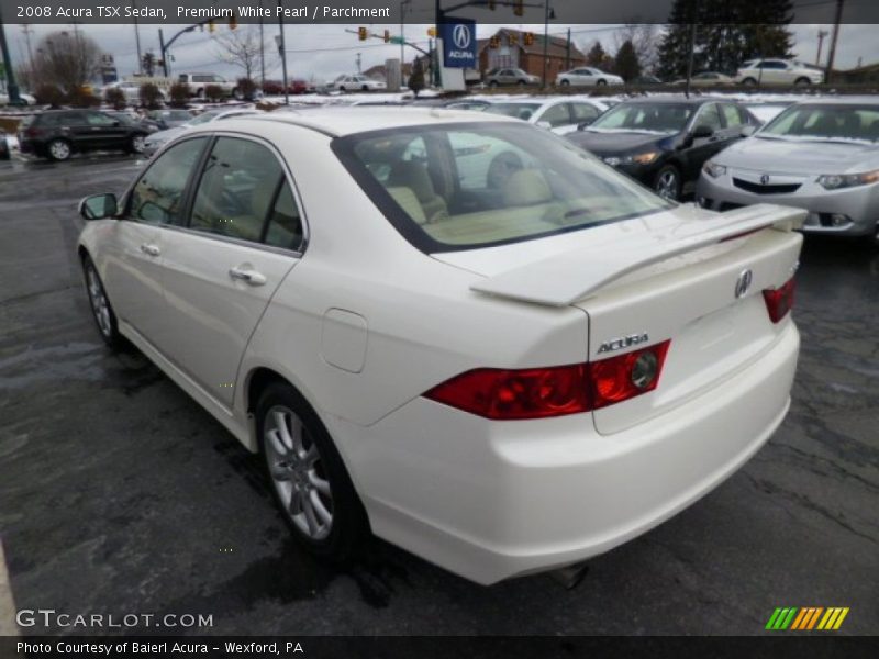 Premium White Pearl / Parchment 2008 Acura TSX Sedan