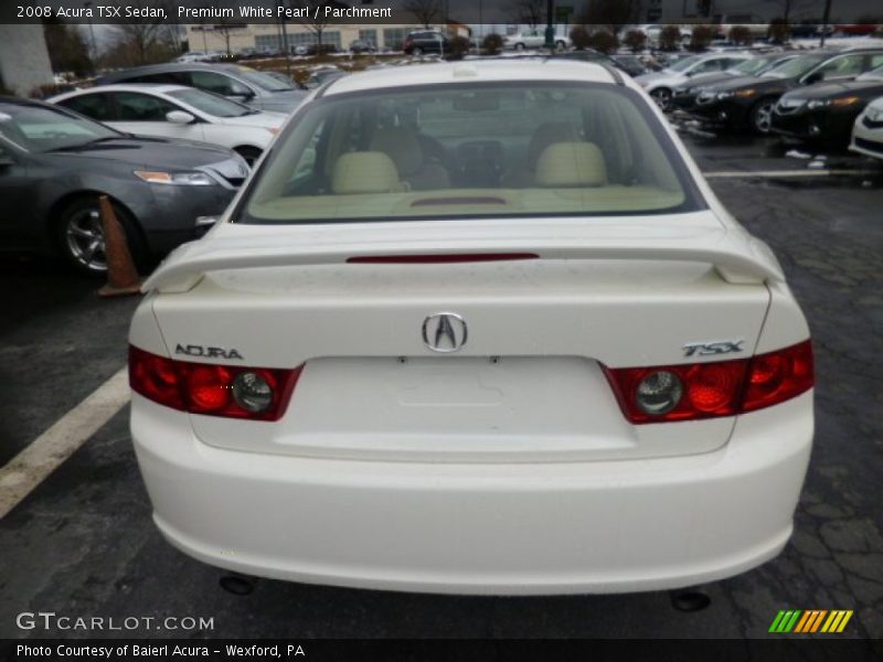 Premium White Pearl / Parchment 2008 Acura TSX Sedan