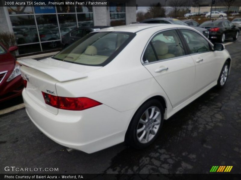 Premium White Pearl / Parchment 2008 Acura TSX Sedan
