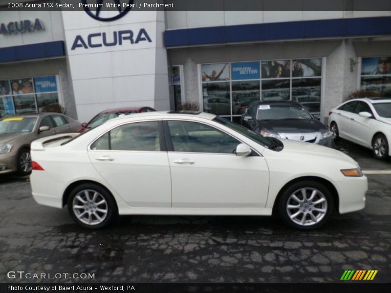 Premium White Pearl / Parchment 2008 Acura TSX Sedan