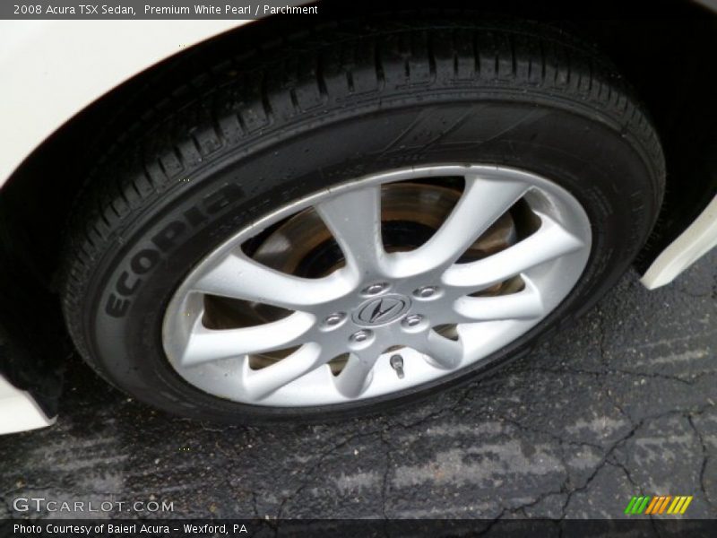 Premium White Pearl / Parchment 2008 Acura TSX Sedan