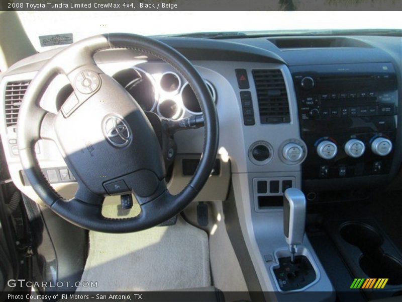 Black / Beige 2008 Toyota Tundra Limited CrewMax 4x4