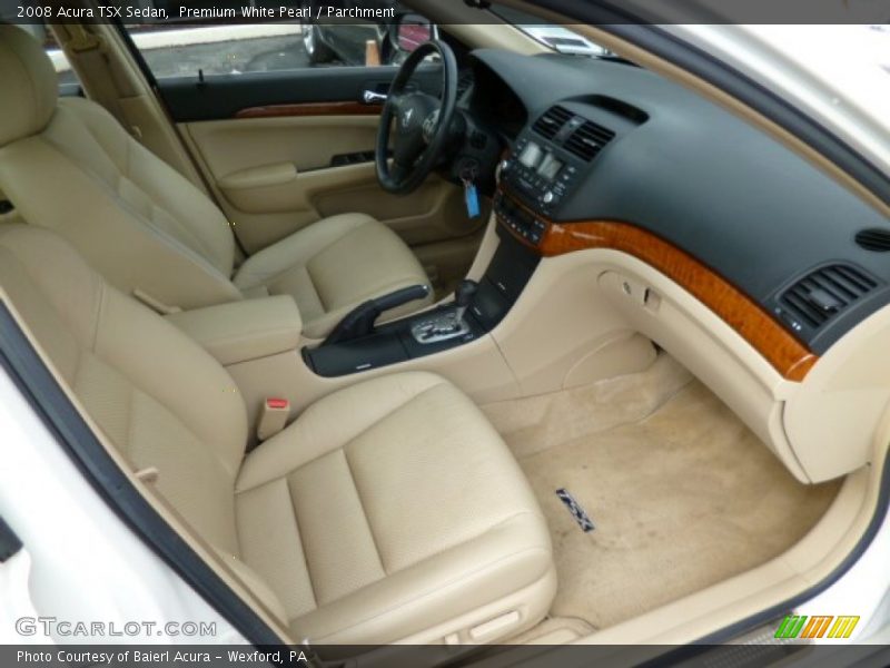Premium White Pearl / Parchment 2008 Acura TSX Sedan