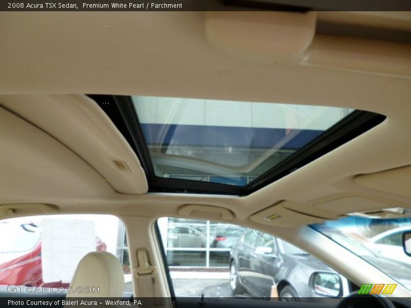 Premium White Pearl / Parchment 2008 Acura TSX Sedan