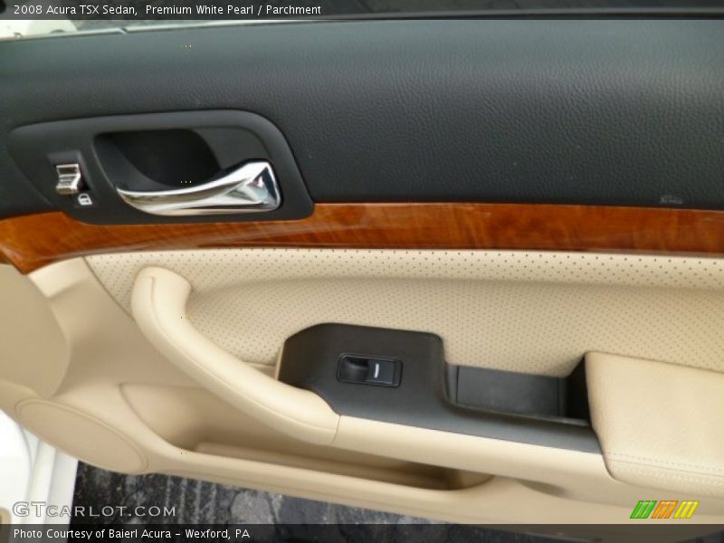 Premium White Pearl / Parchment 2008 Acura TSX Sedan