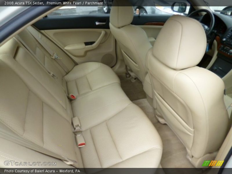 Premium White Pearl / Parchment 2008 Acura TSX Sedan