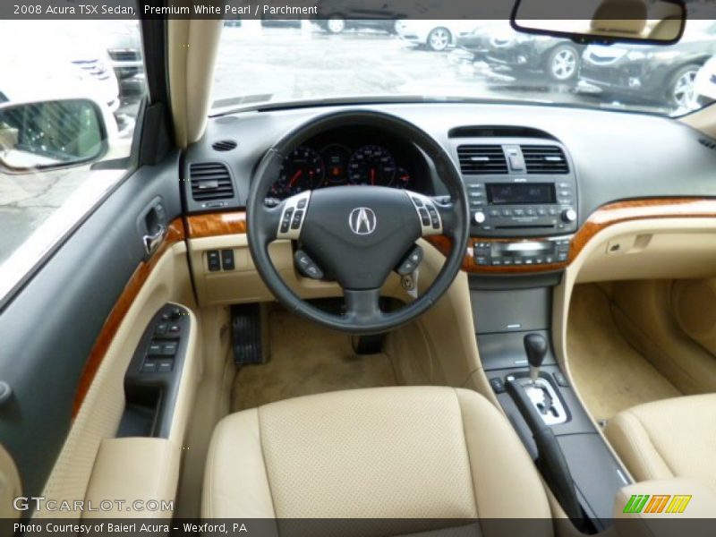 Premium White Pearl / Parchment 2008 Acura TSX Sedan