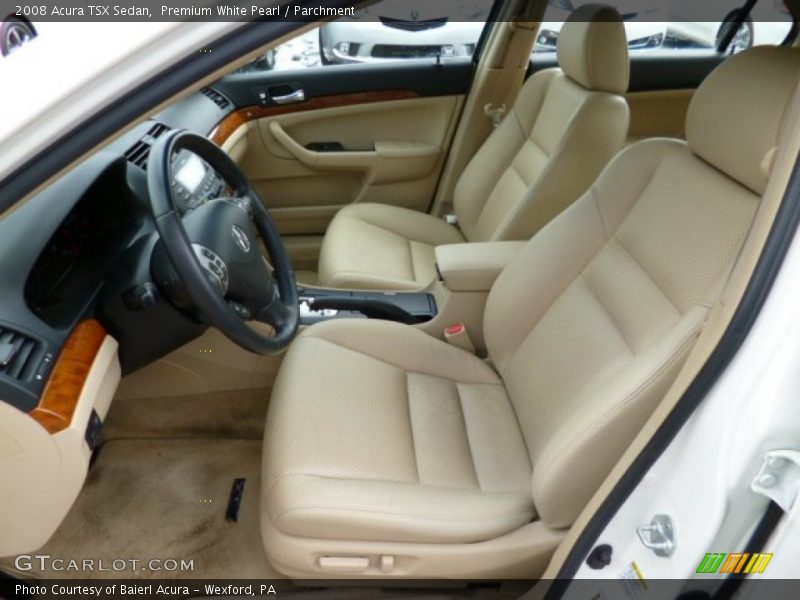 Premium White Pearl / Parchment 2008 Acura TSX Sedan