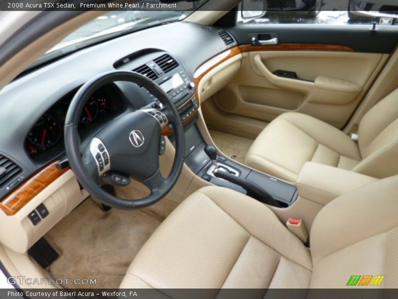 Premium White Pearl / Parchment 2008 Acura TSX Sedan