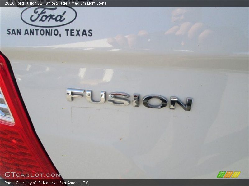 White Suede / Medium Light Stone 2010 Ford Fusion SE