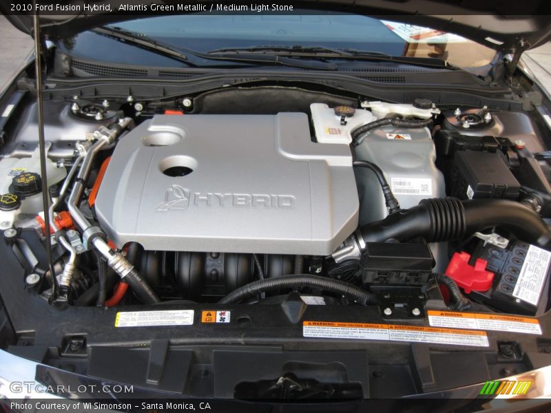 Atlantis Green Metallic / Medium Light Stone 2010 Ford Fusion Hybrid