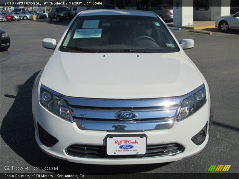 White Suede / Medium Light Stone 2010 Ford Fusion SE