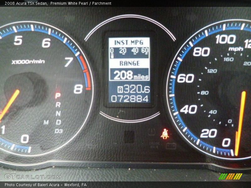 Premium White Pearl / Parchment 2008 Acura TSX Sedan