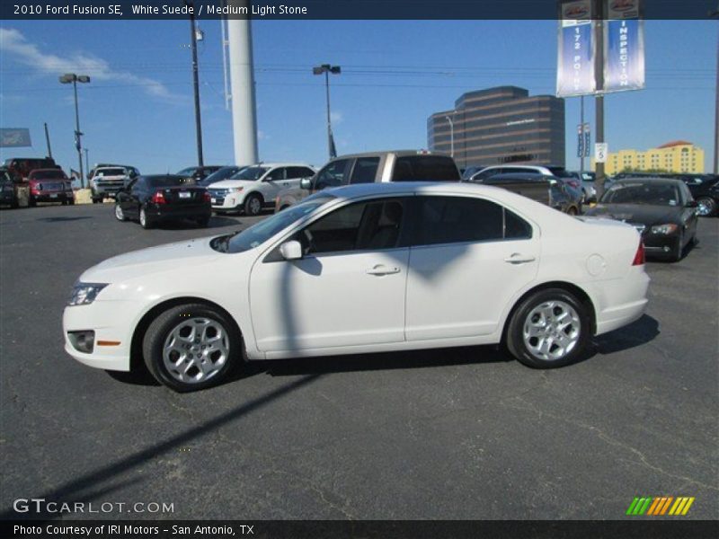 White Suede / Medium Light Stone 2010 Ford Fusion SE