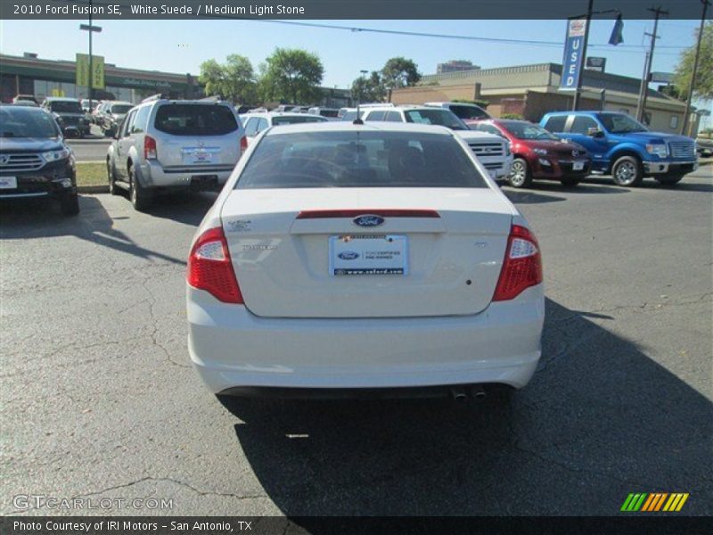White Suede / Medium Light Stone 2010 Ford Fusion SE
