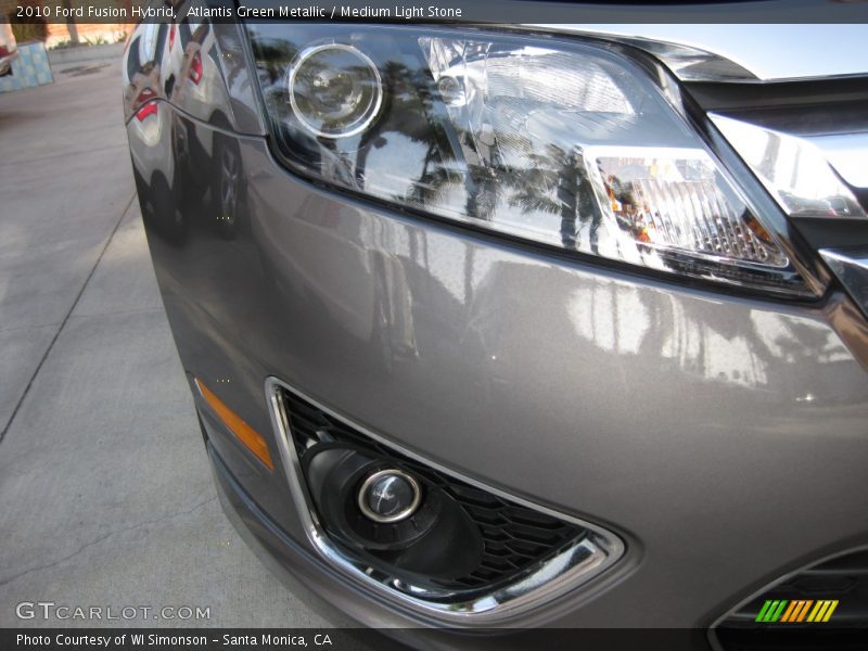 Atlantis Green Metallic / Medium Light Stone 2010 Ford Fusion Hybrid